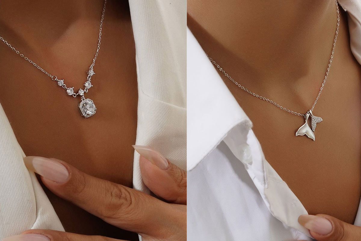 گردنبند نقره مینیمال