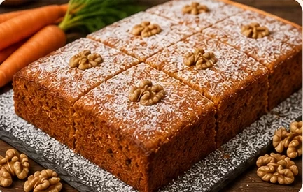 دستور کیک هویج گردو